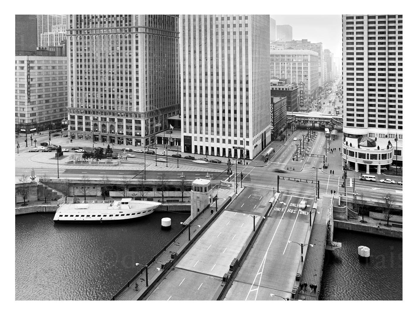 State Street and the Chicago River