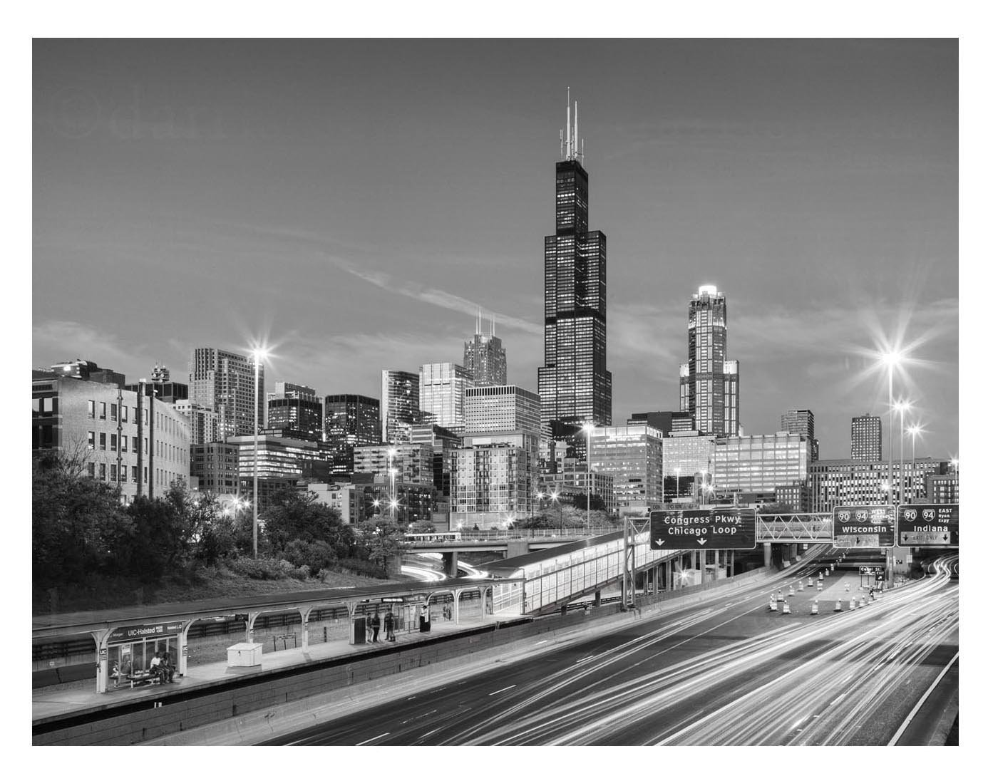 Eisenhower Expressway at Morgan Street