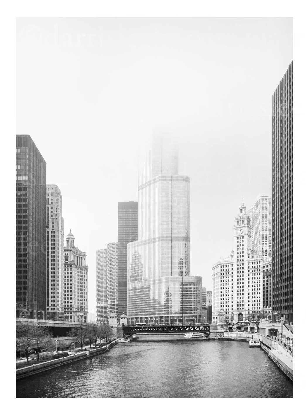Lake Shore Drive at the Chicago River