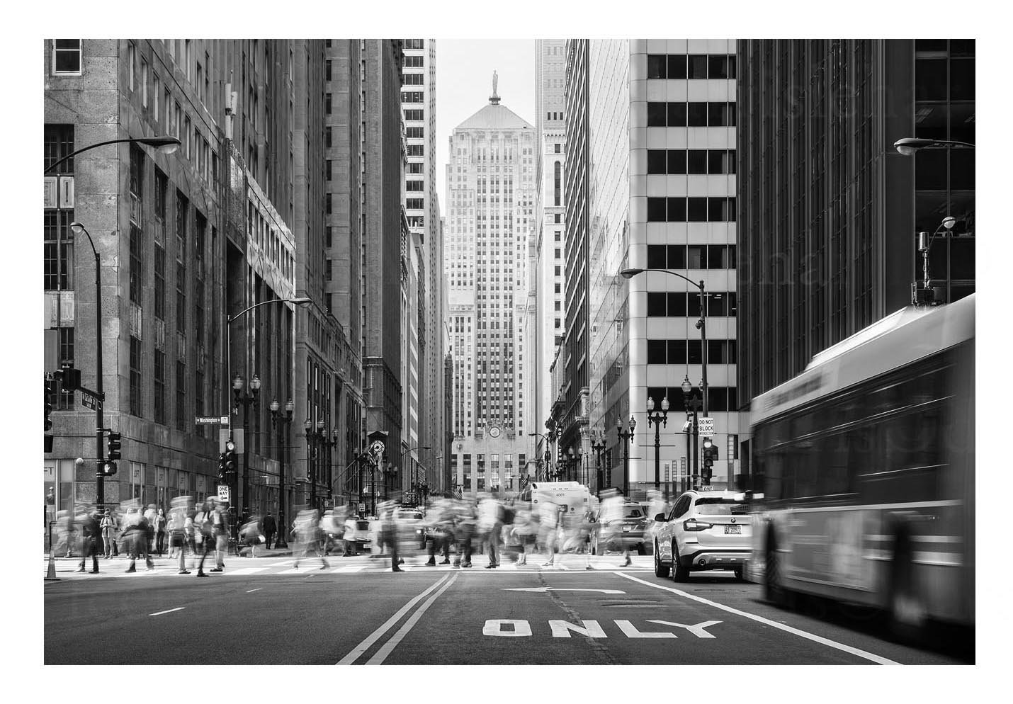 LaSalle Street at Washington Street