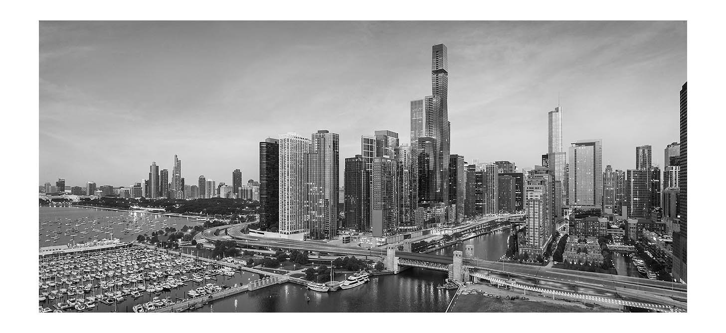 Lake Michigan at the Chicago River