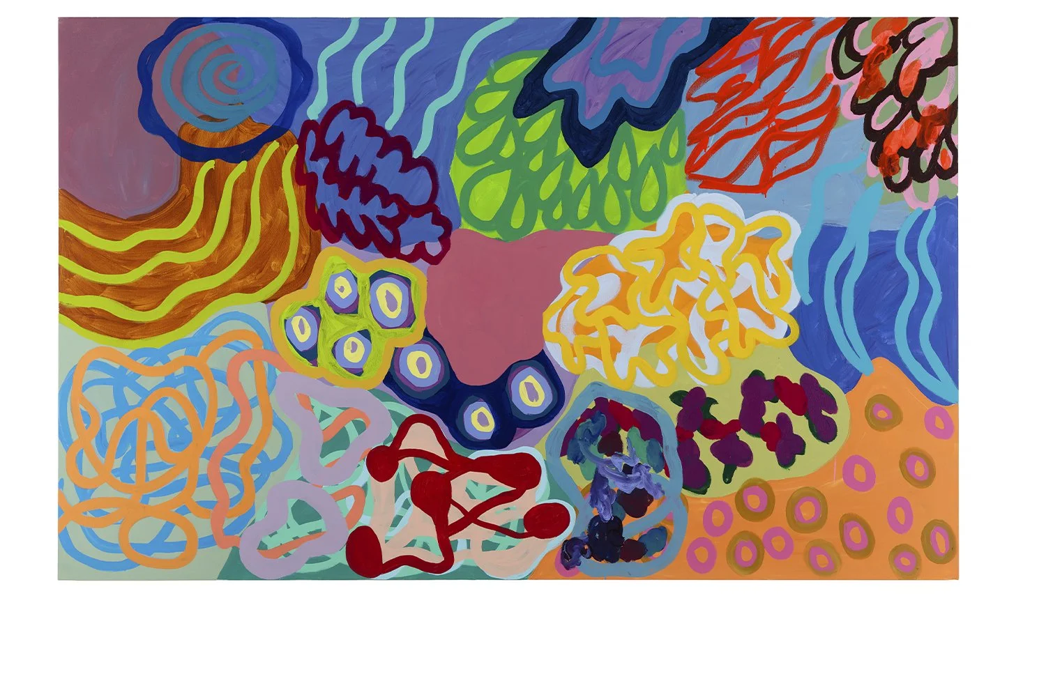  óleo e acrílica sobre tela/ oil and acrylic on canvas 150 × 240 cm 
