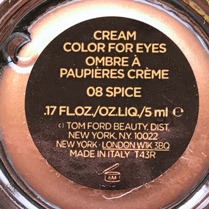 Tom Ford Cream Color For Eyes In ‘Spice’
