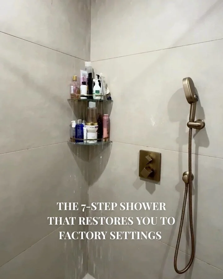 Everything shower, but make it ✨intentional✨
&mdash;&mdash;&mdash;
This is how I reset when my hair, skin, and nervous system all need a deep exhale.

(saving this because future me will forget the order otherwise)
&mdash;&mdash;&mdash;
PRE-SHAMPOO T