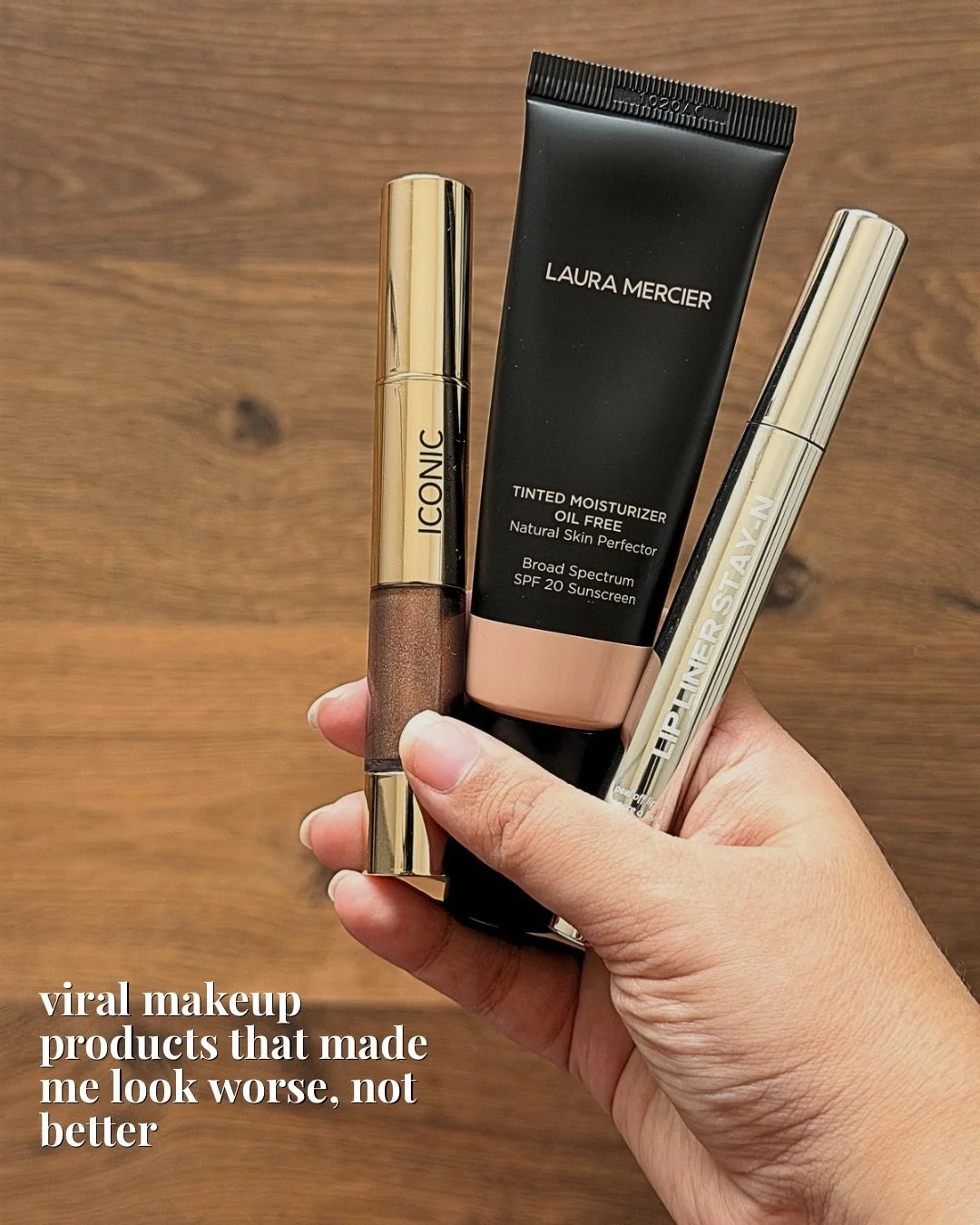 Don&rsquo;t ask for links of these! //😂

[viral makeup that didn&rsquo;t work, sacheu lip liner stain, Laura Mercier tinted moisturizer, iconic london eyeshadow stick, makeup fails]