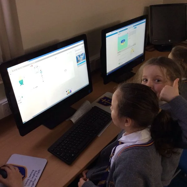 Year 3 working on their programming unit "We are Programmers"
