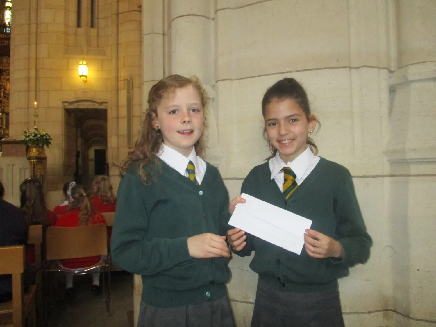 Olivia and Eleanor represented St. Joseph's, Pudsey.