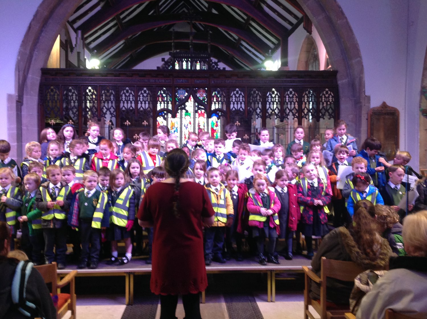 Photo: Singing at the Otley Christmas Tree festival