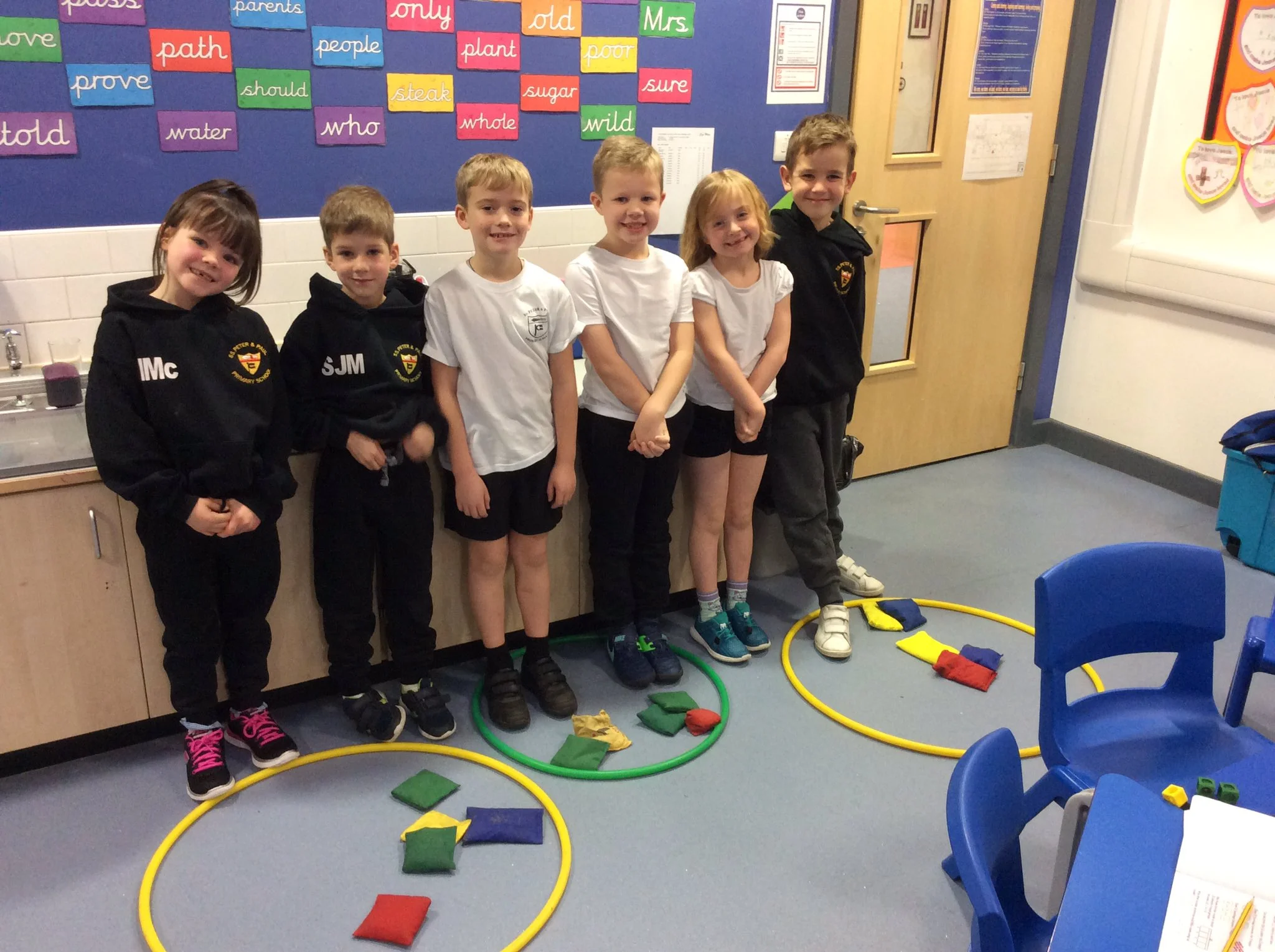 Photo: Ss Peter and Paul Yeadon Year 2 working hard using different concrete and pictorial methods to share equally