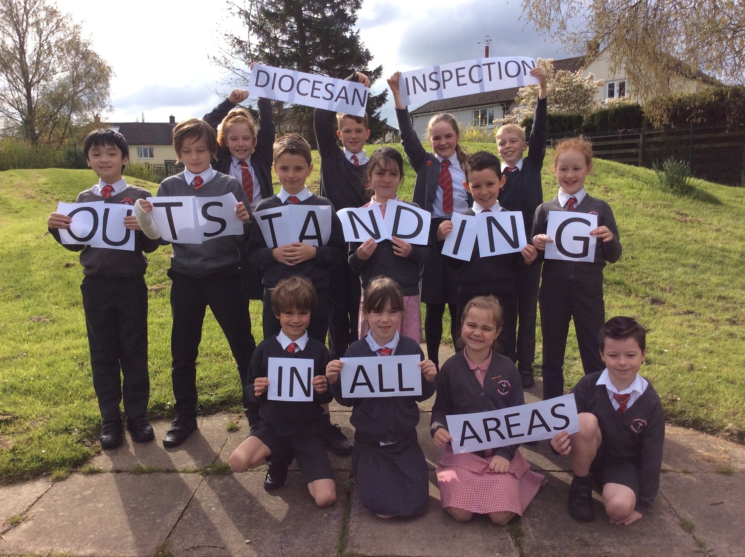 Photo: The School Council, celebrating our latest suxccess