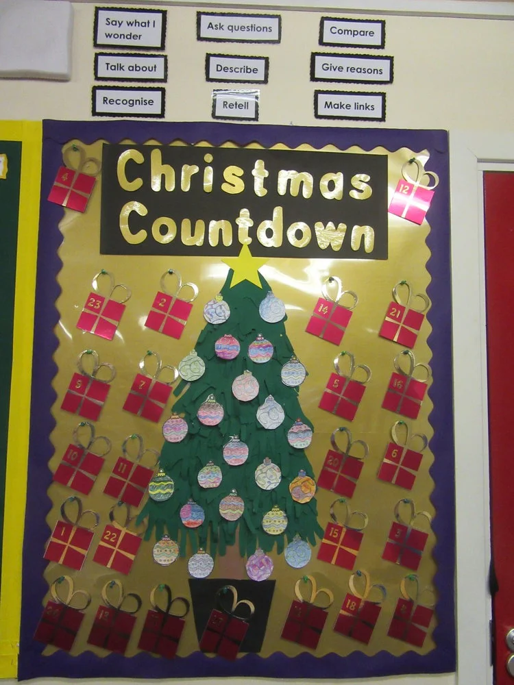 Year 2 have been busy getting our classroom ready for Christmas. We drew around our hands and cut them out to make the tree. Then we wrote our Advent promises on baubles, decorated them and added them to the tree.