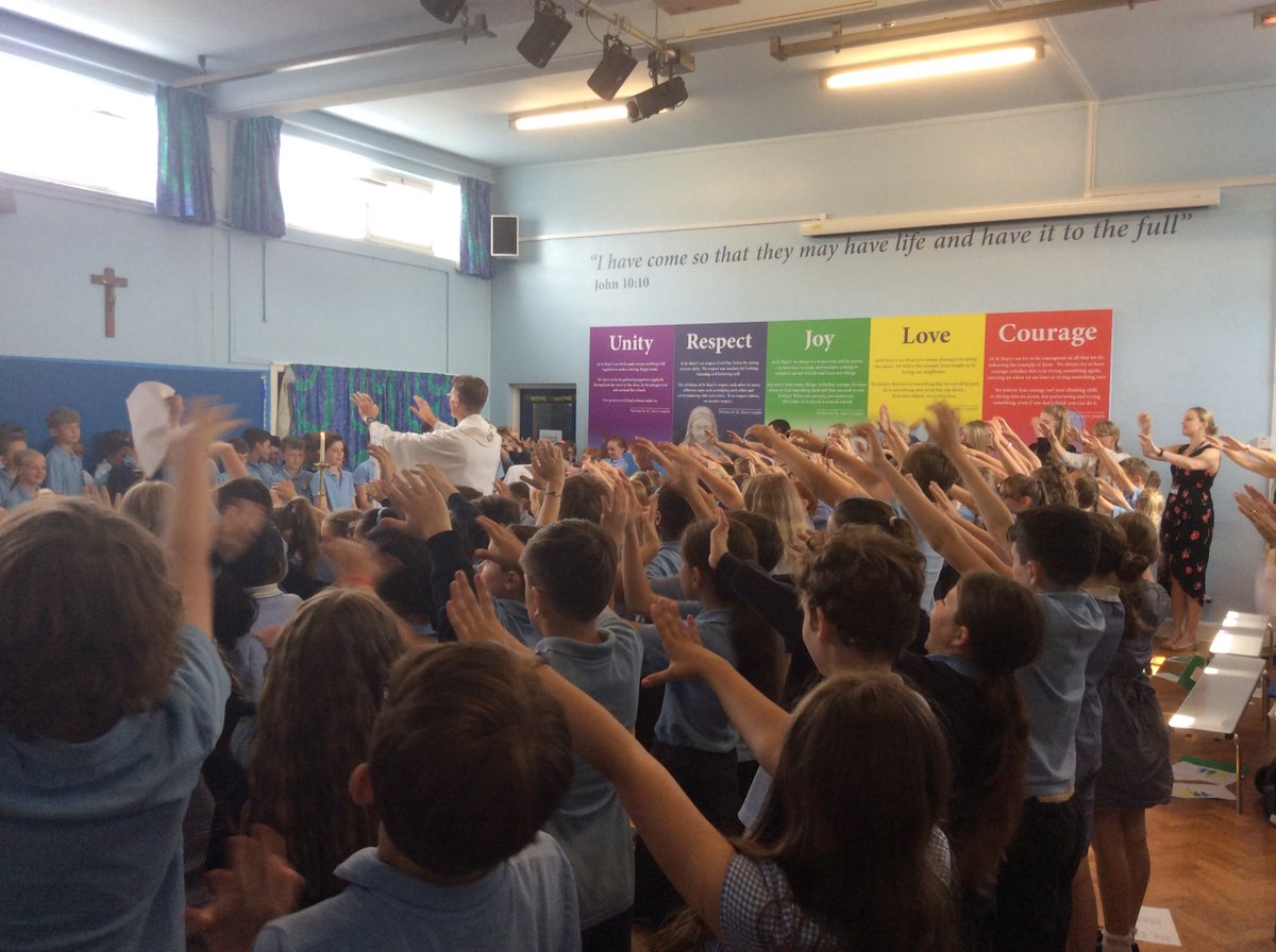 Photo: Celebrating Mass in our Hall