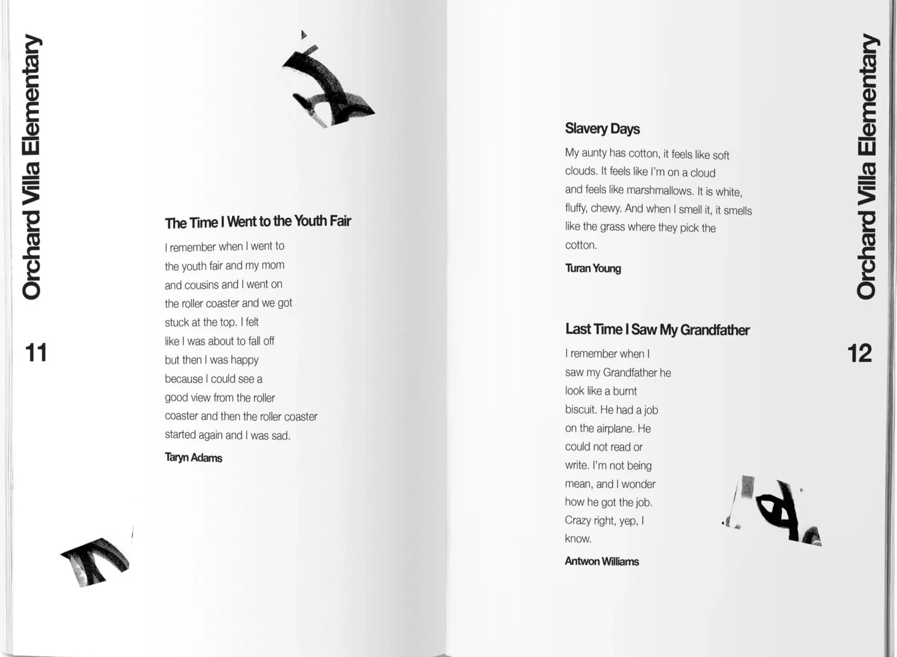 Layout designs and illustrations for The Sunroom: Poetry In Schools, an O Miami initiative. 