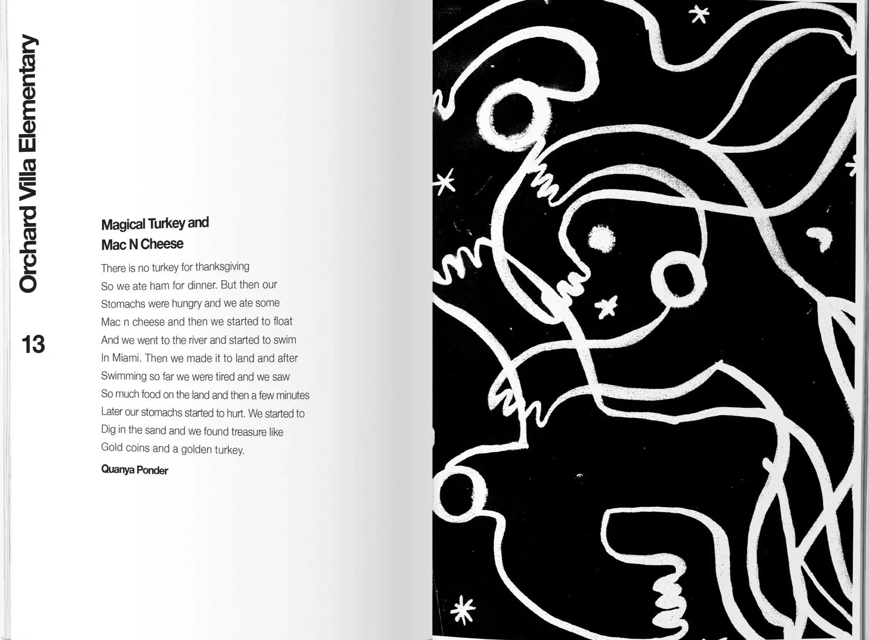 Layout designs and illustrations for The Sunroom: Poetry In Schools, an O Miami initiative. 