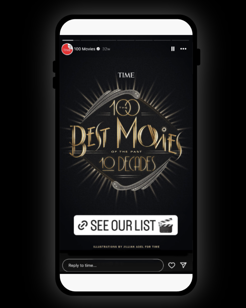Art Direction and Design for TIME's 100 Best Movies