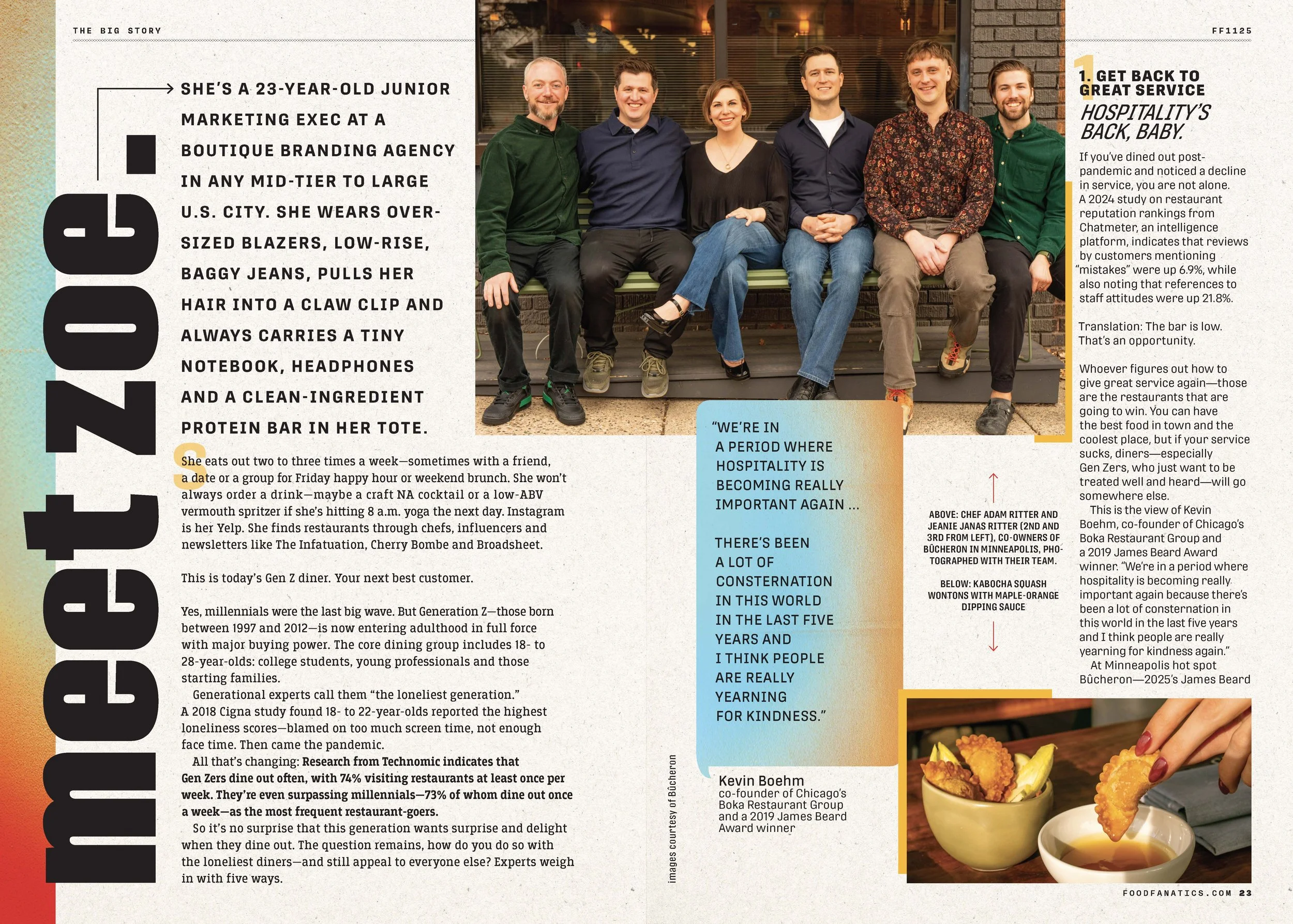 Art Direction for Food Fanatics;
Author: Amelia Levin; Photo Editor: Kim Bubello; Client: US Foods