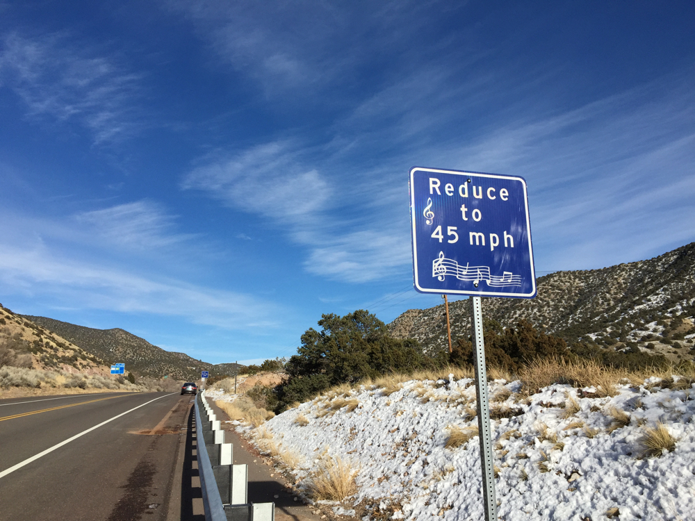 Tijeras Musical Road: Tijeras, New Mexico
