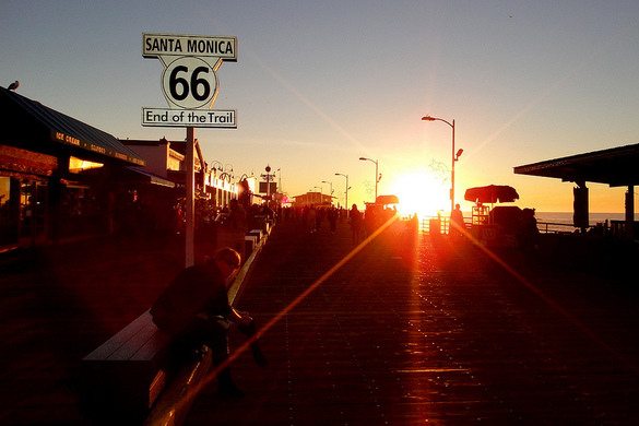 Santa Monica Pier: Santa Monica, California