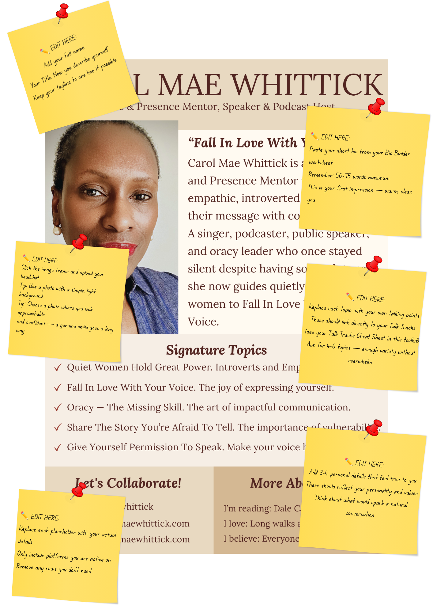 Podcast Guest Toolkit - Guest One-Sheet Template
