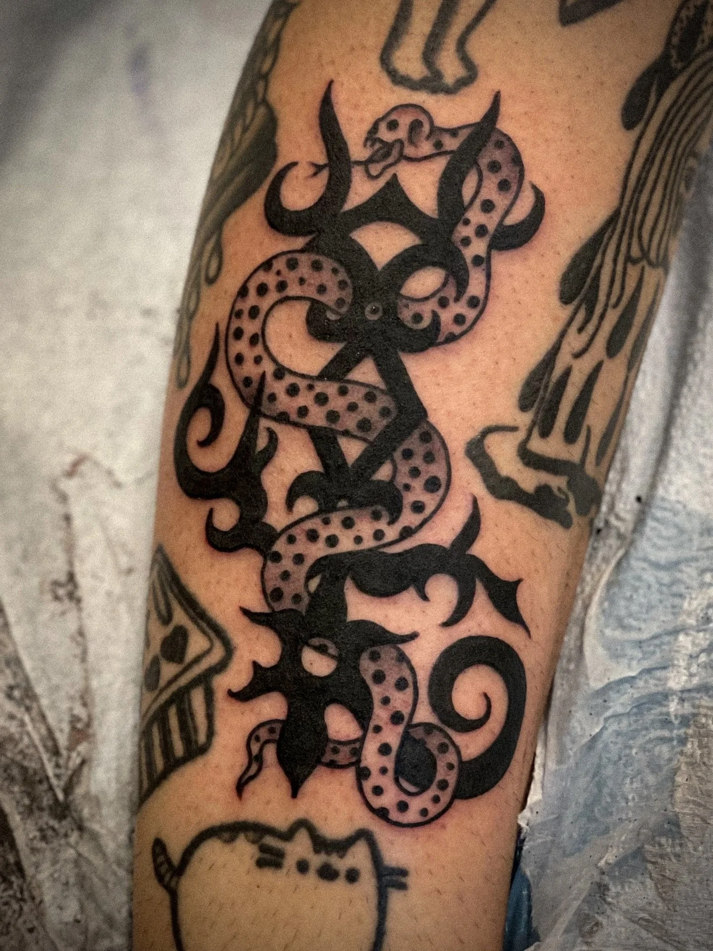 Black and grey stuff. Thanks Ava, Jas(2), Alysha and Aaron!