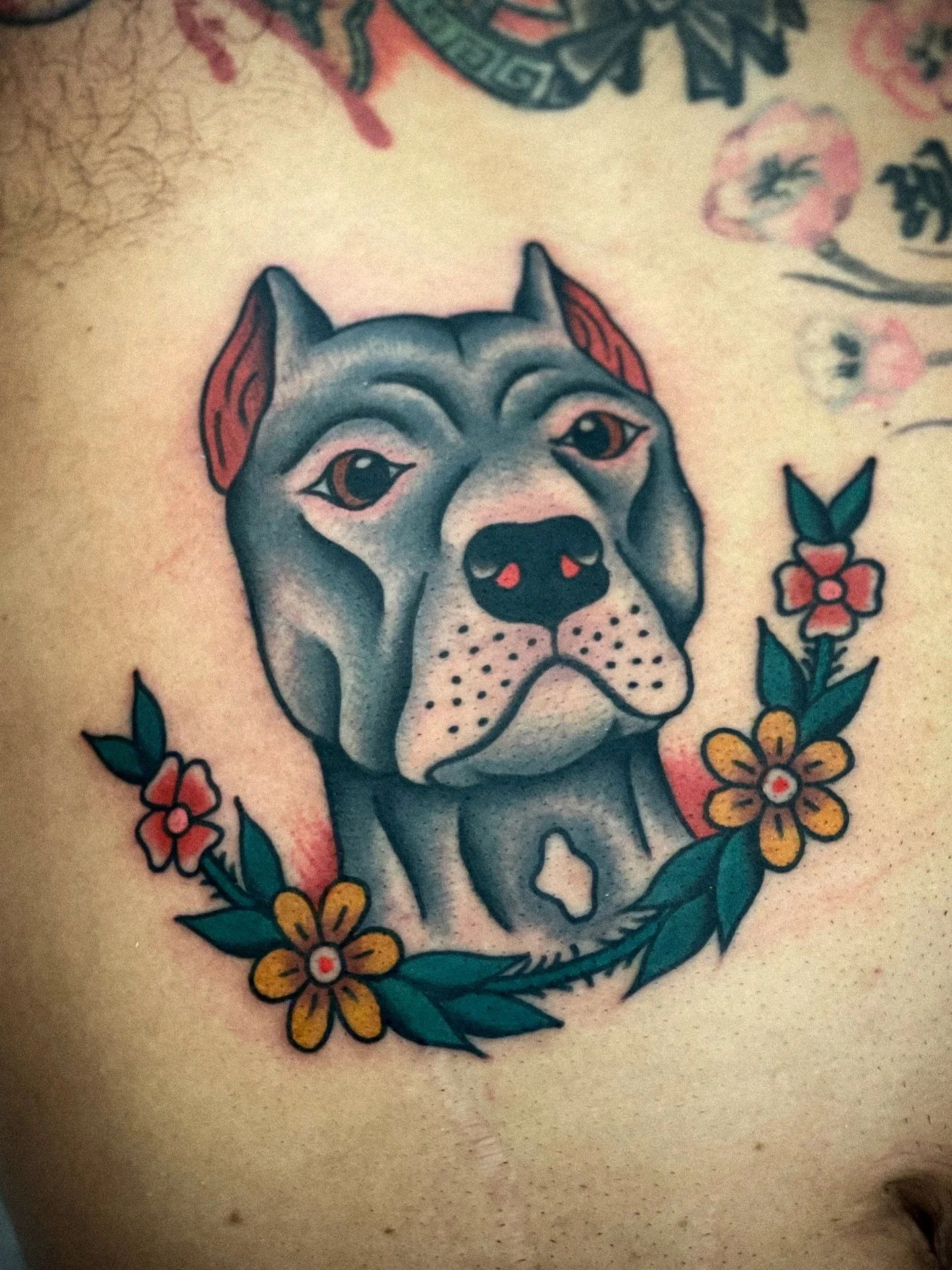 Colour tattoos for Nate, Evan, Chris, Deanna and Gibson.