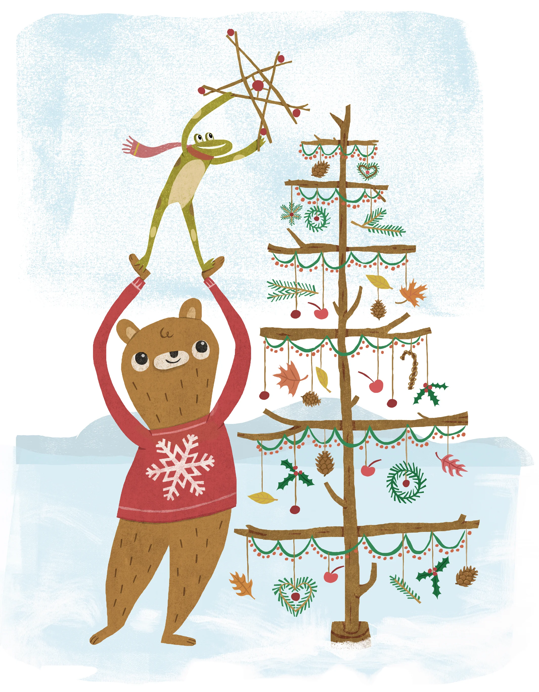 Bear and Frog Christmas MUTED.jpg
