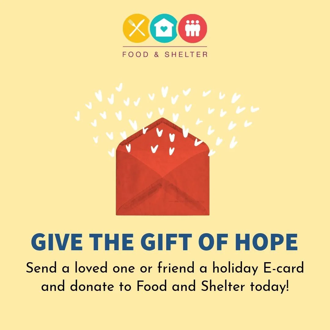 ❤ GIVE THE GIFT OF HOPE! 🤩 Donate today to help someone in need! Your community needs YOU, and this is your chance to give back this holiday season. 🎅

With every donation, you can choose one of our specialty-designed E-cards to send to your friend