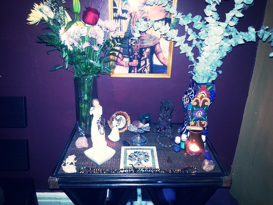 My bedroom altar where conception took place :)