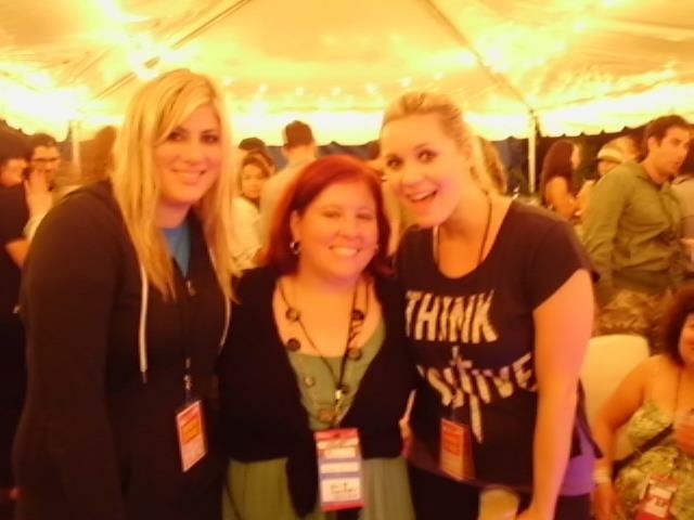 This was in Pennsylvania at the Mix tap Festival. We made so many new friends that night...including Julie! Yay!
