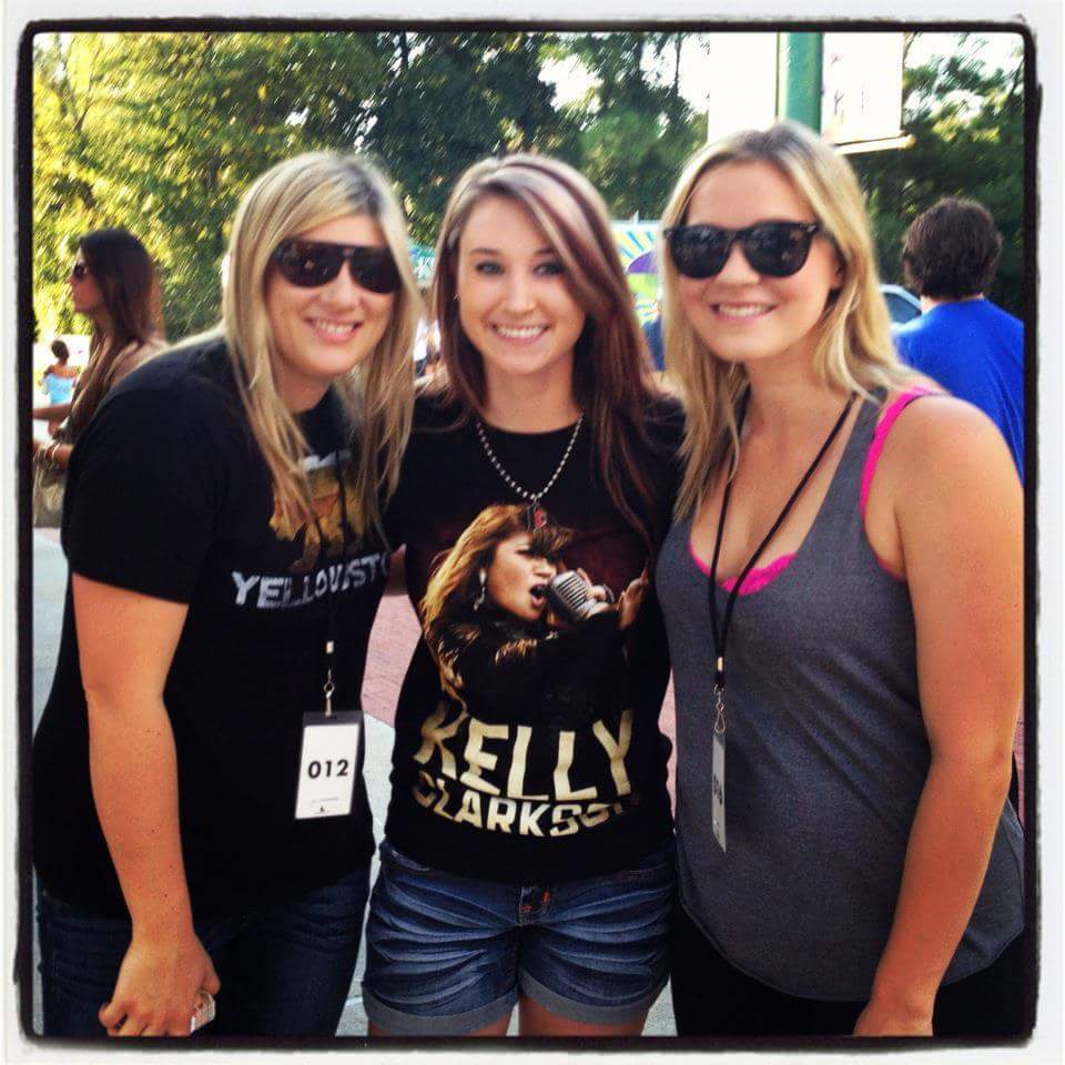 This was while we were on tour with Kelly! 