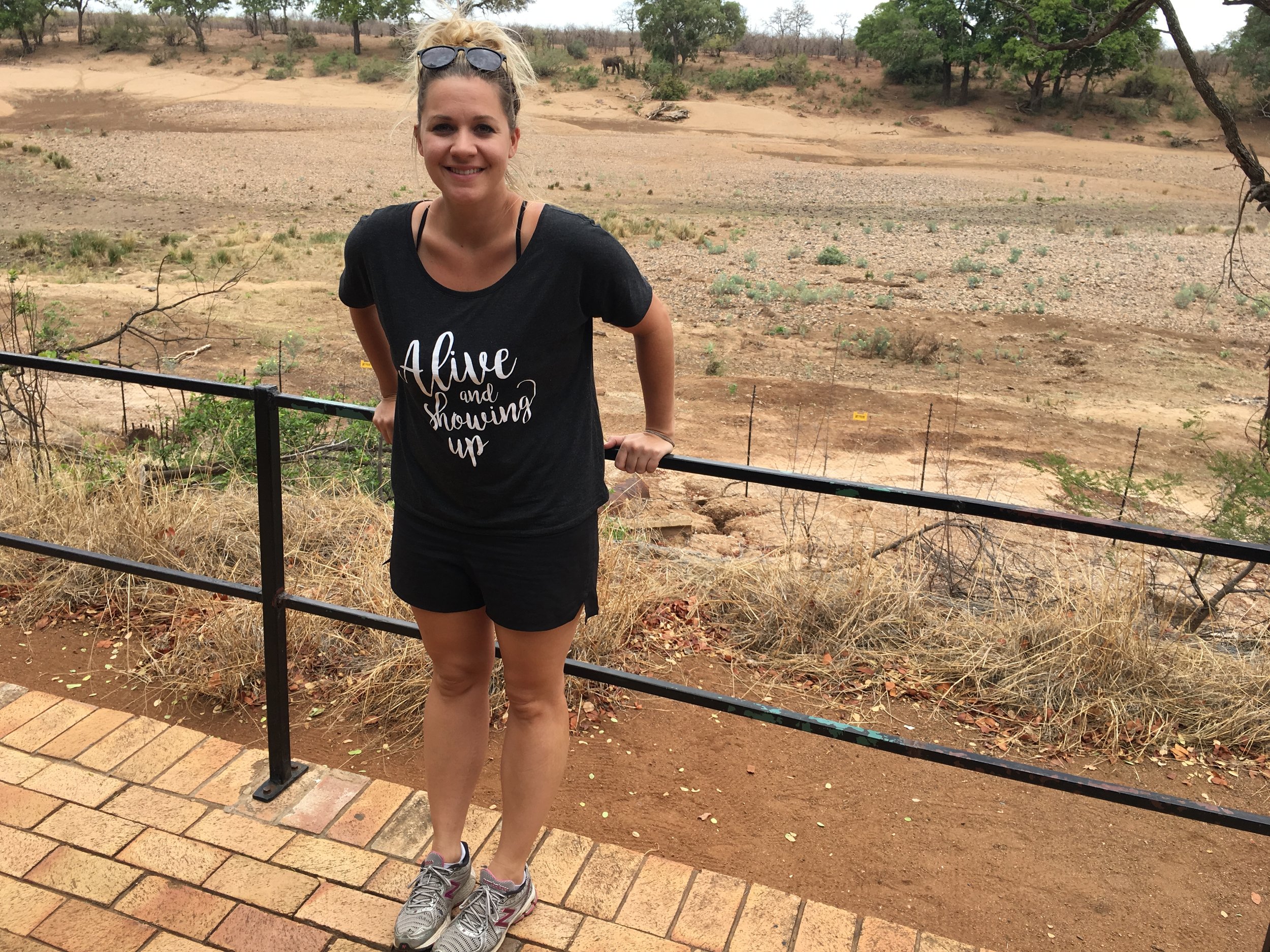There is an elephant behind Kate...can you find it?