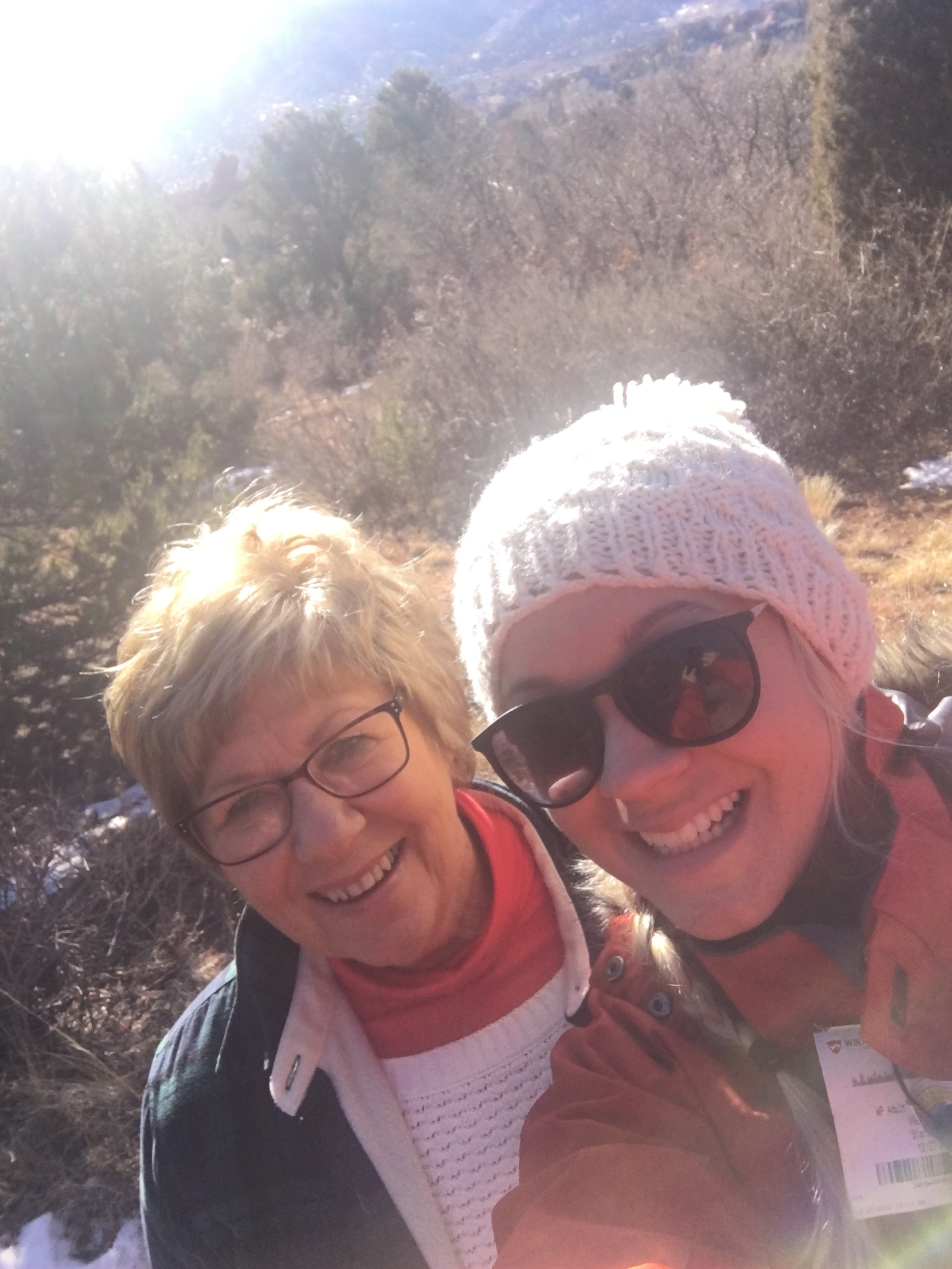 Hiking with my gorgeous Mom!