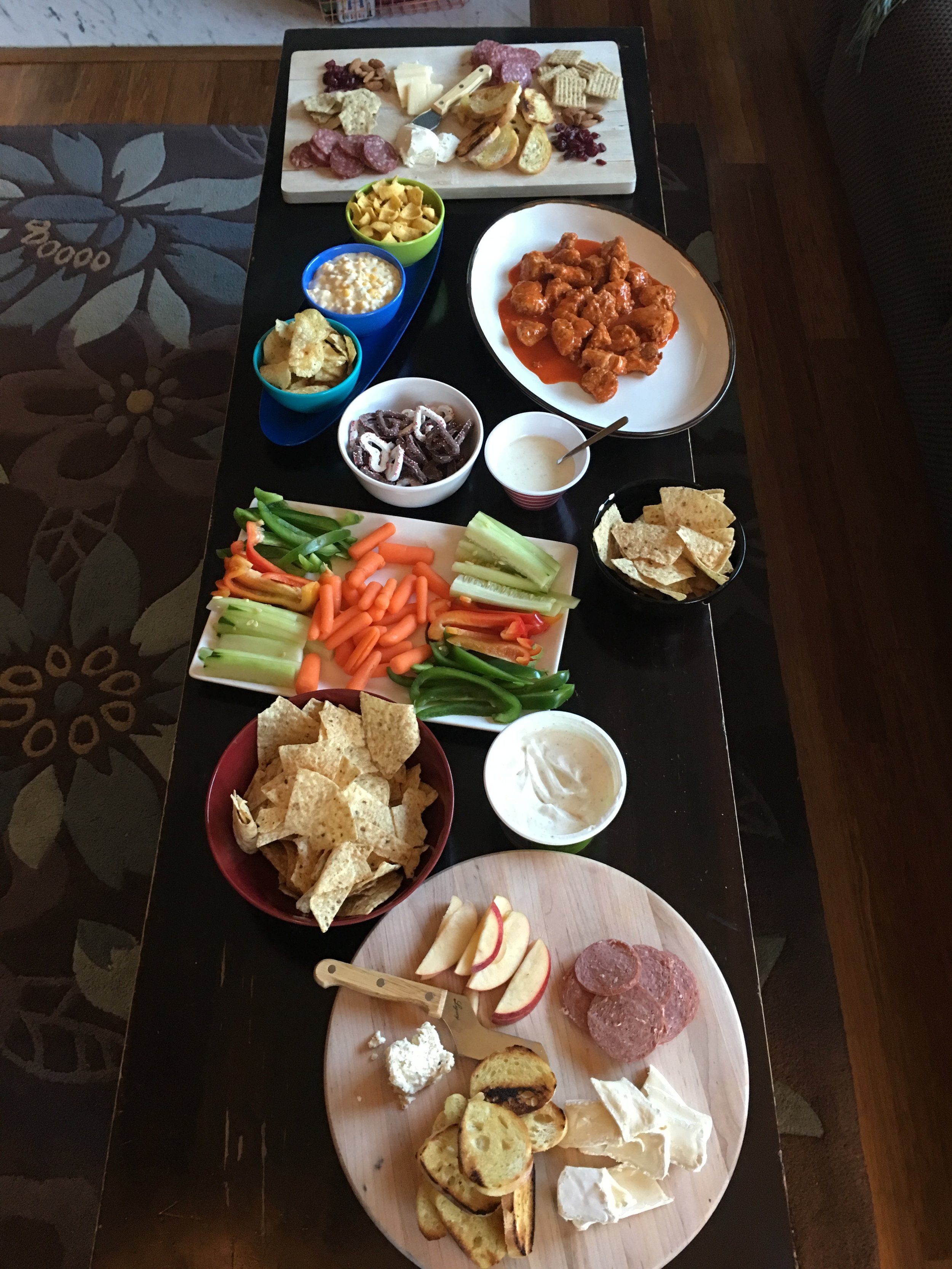 Super Bowl food on point. 