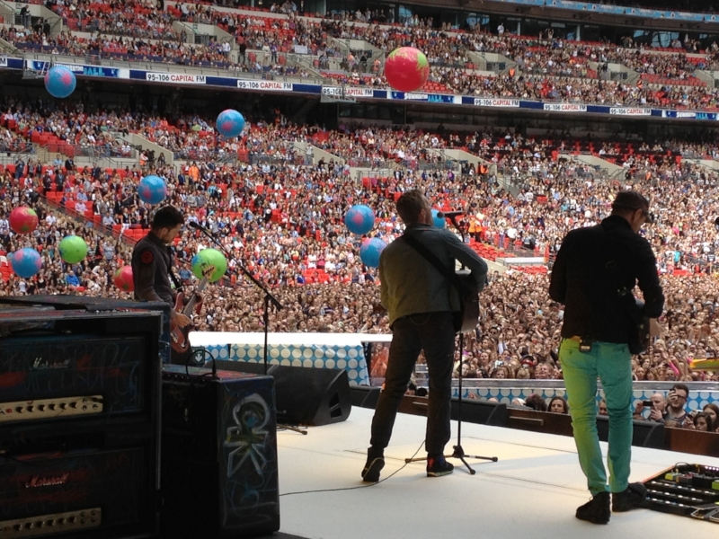 The view from side stage. LOOK AT ALL OF THOSE PEOPLE.