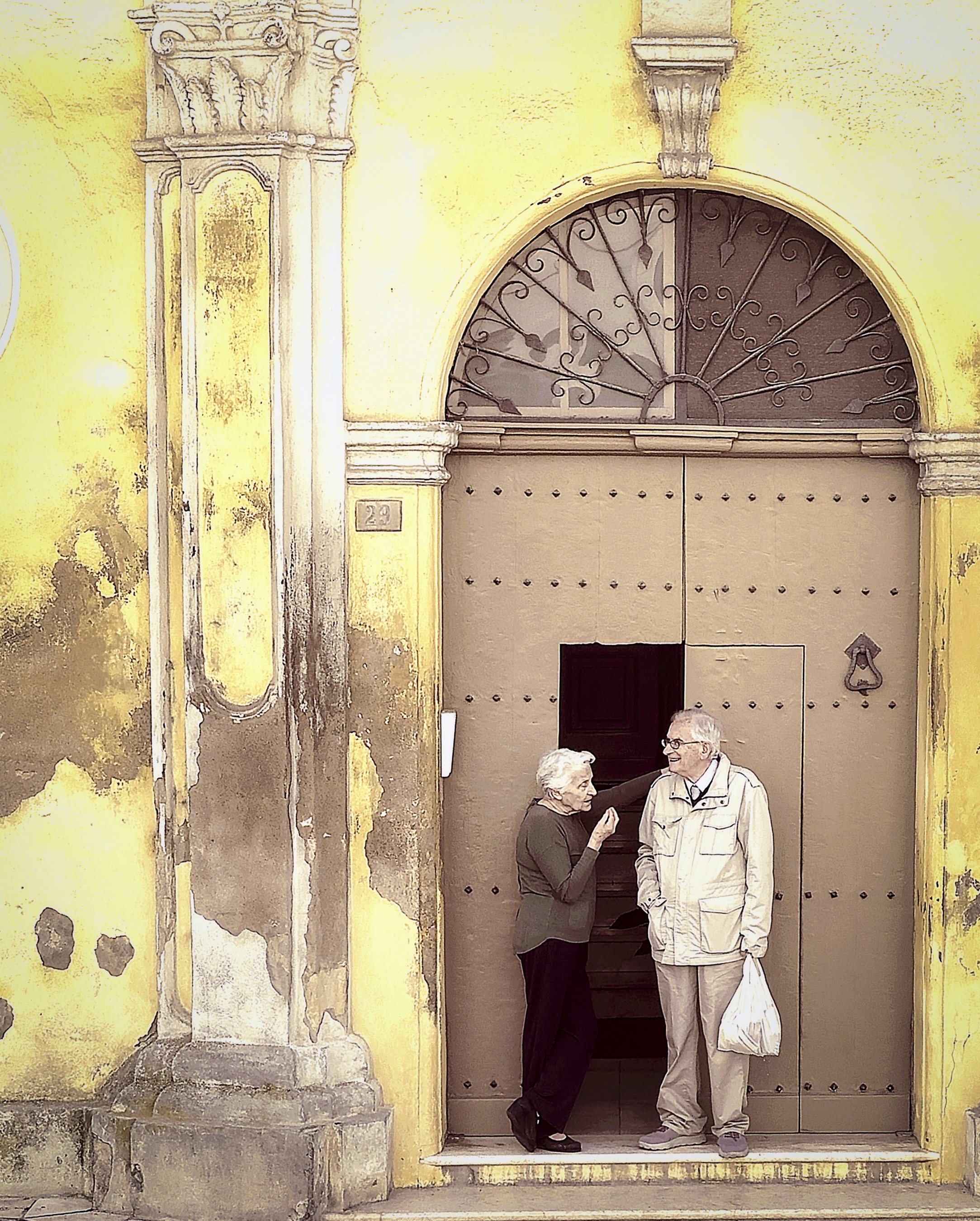 *Matera MY THOUGHTS  Two locals catch up. .jpg