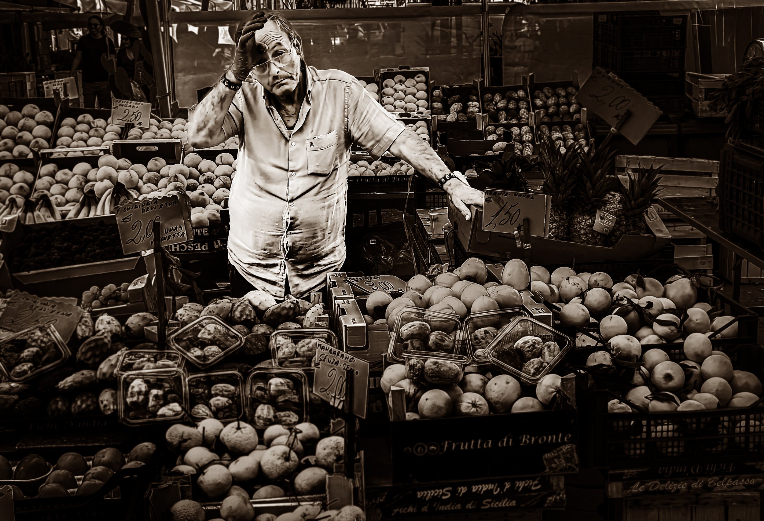 *Ortigia  FRUIT MAN  Another long hot day selling oranges. .jpg