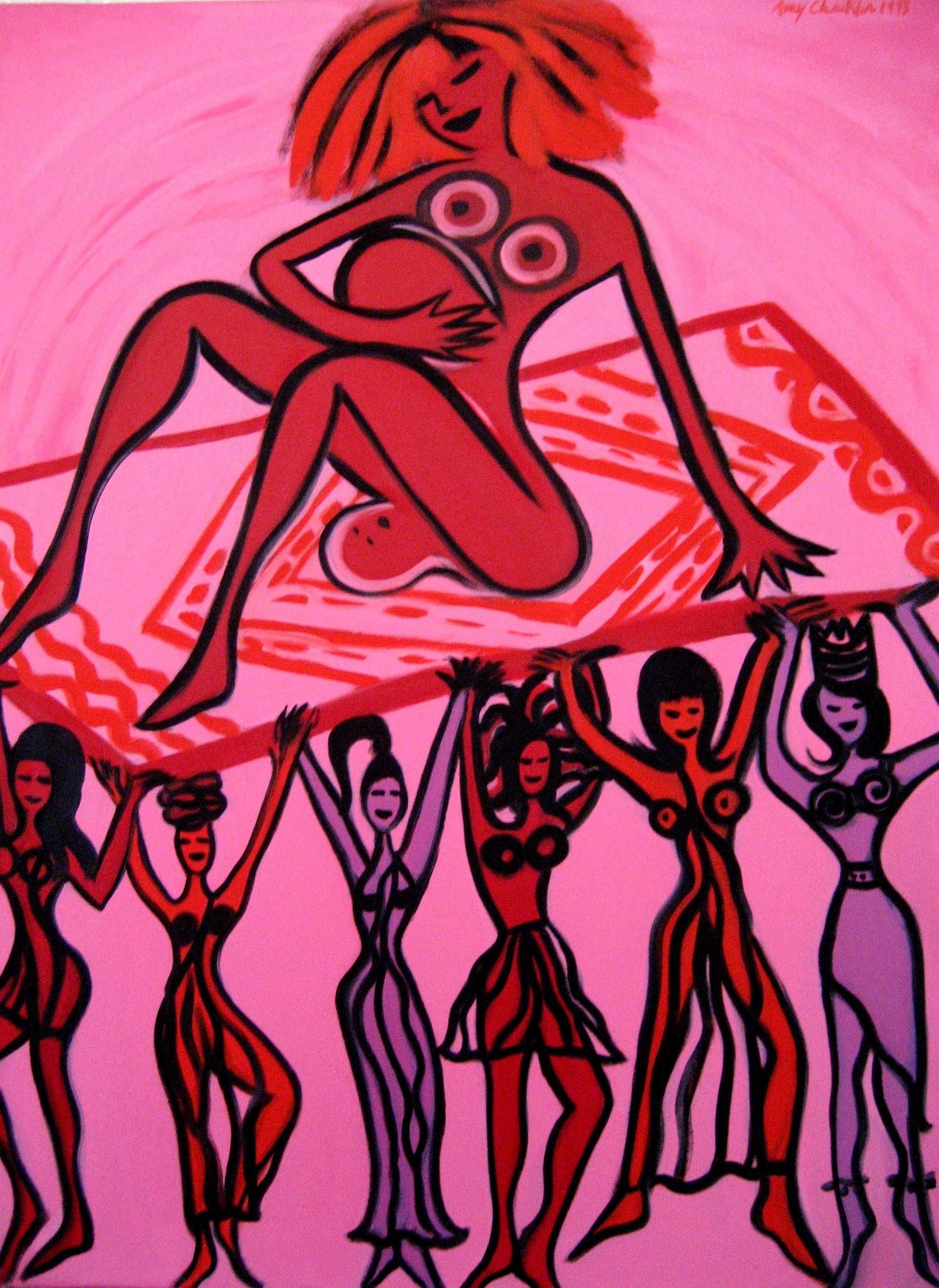 Sisterhood/Motherhood, oil on canvas, 35 x 26 inches, 1993