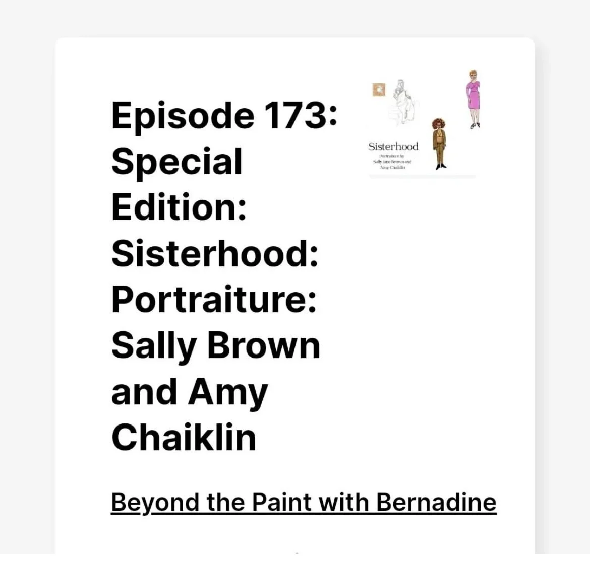  Beyond the Paint with Bernadine Podcast 