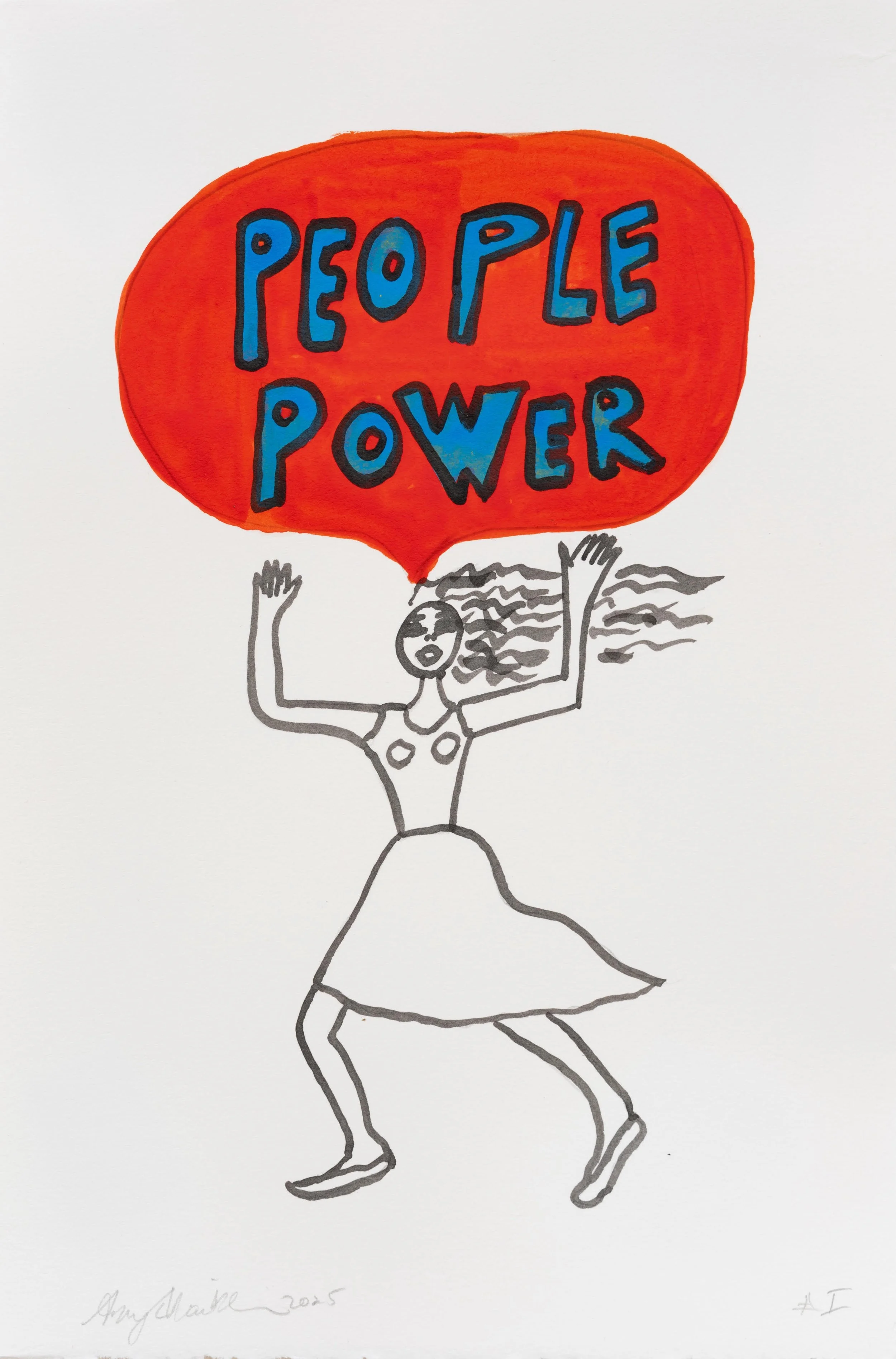 Amy_Chaiklin_Protest_Art_seriesPeople_Power_2025_acrylic_ink_on_paper_11_x_7.5_inches.jpeg