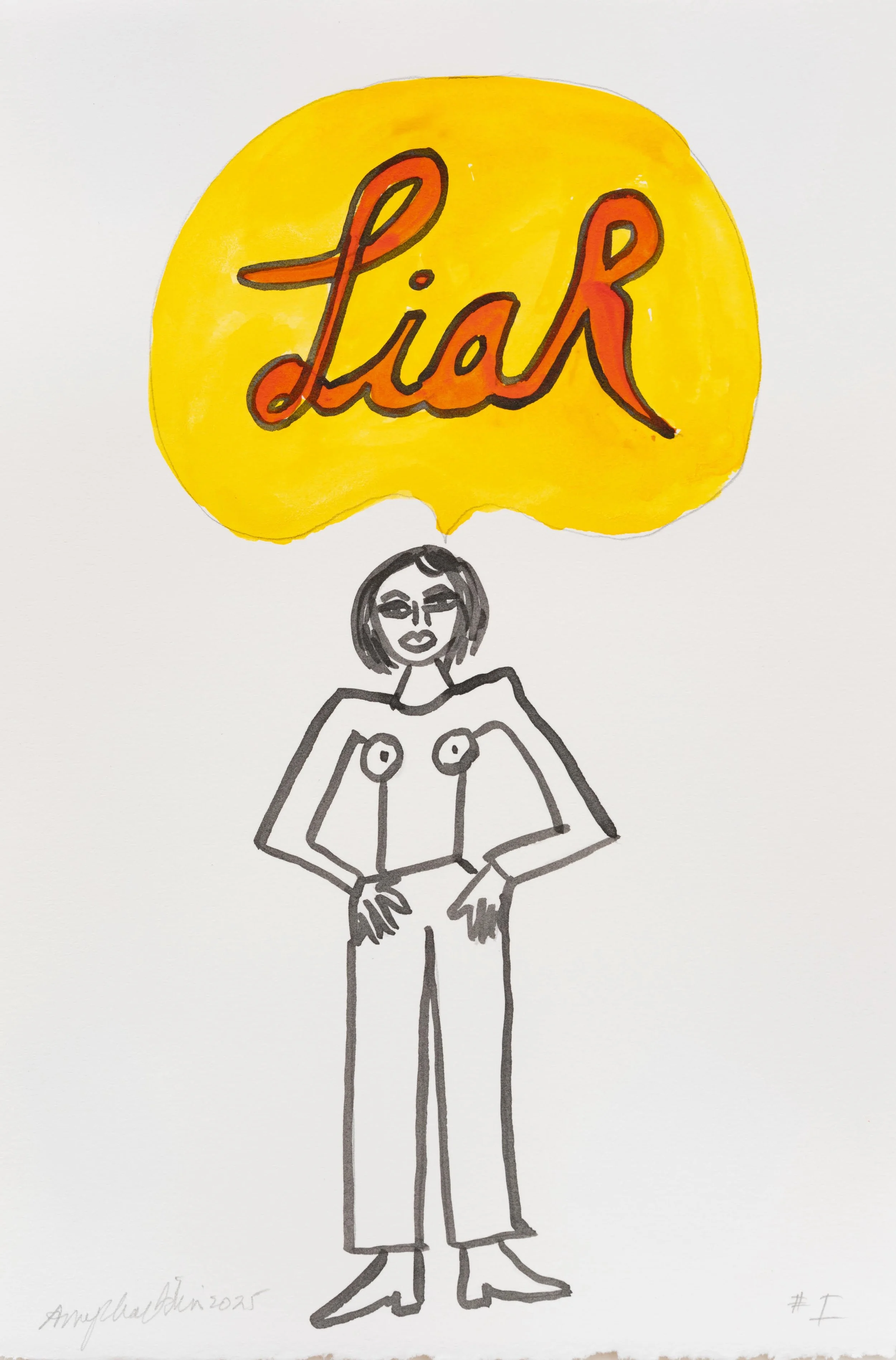 Amy_Chaiklin_Protest_Art_series_Liar_2025_acrylic_ink_on_paper_11_x_7.5_inches.jpeg