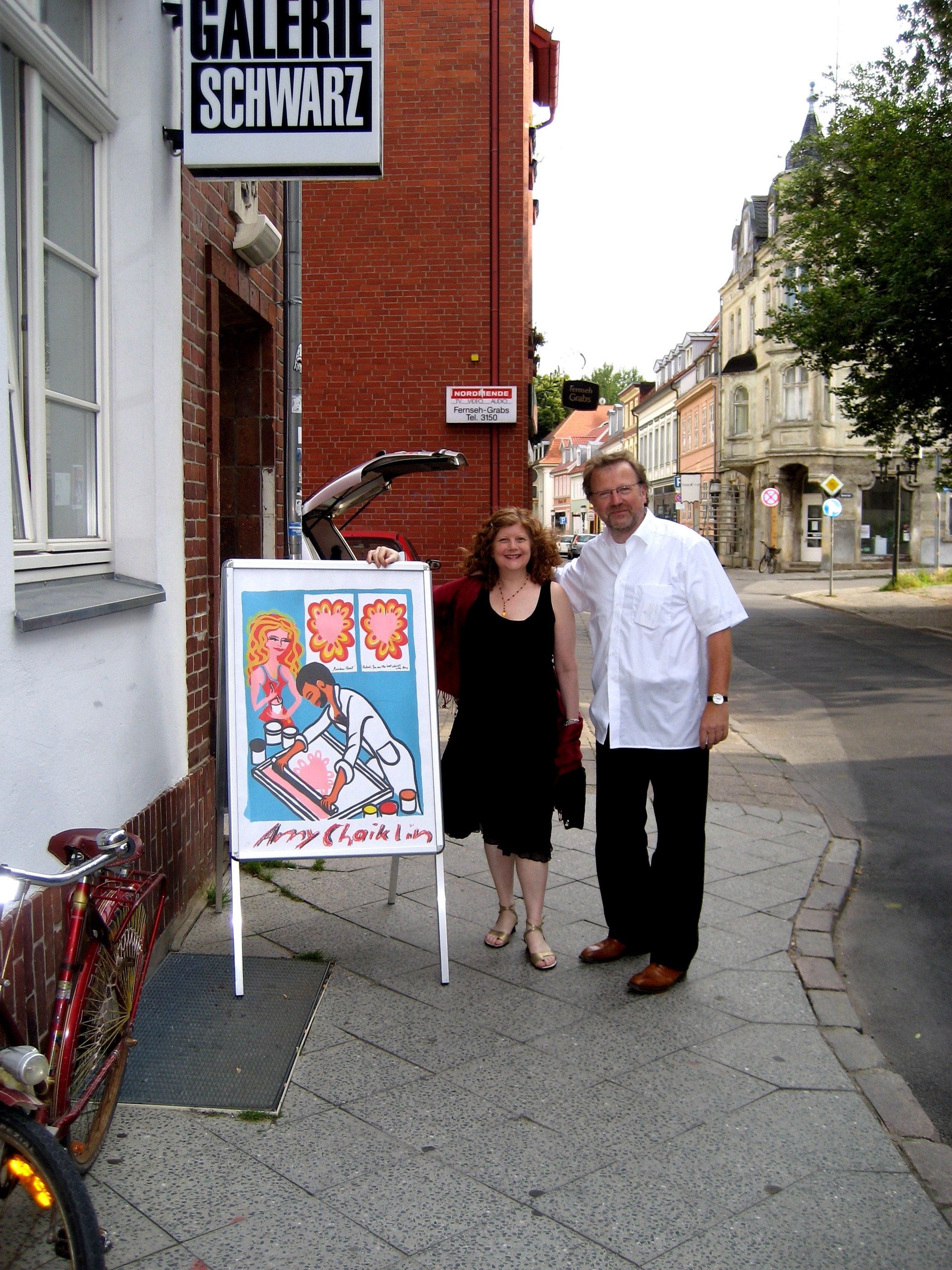 Galerie Schwarz opening Amy Chaiklin & Hubert Schwarz