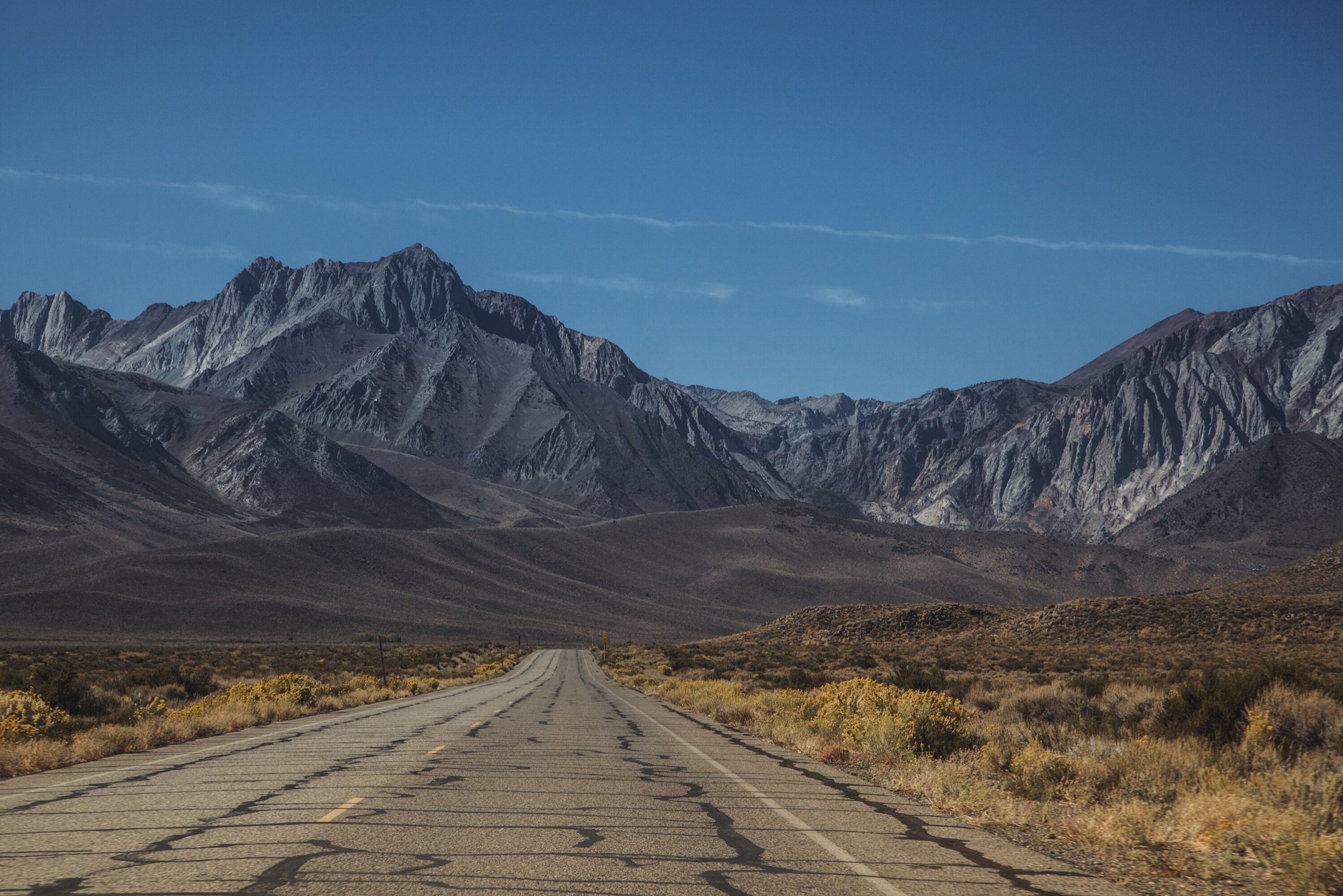 East of Mammoth, looking west