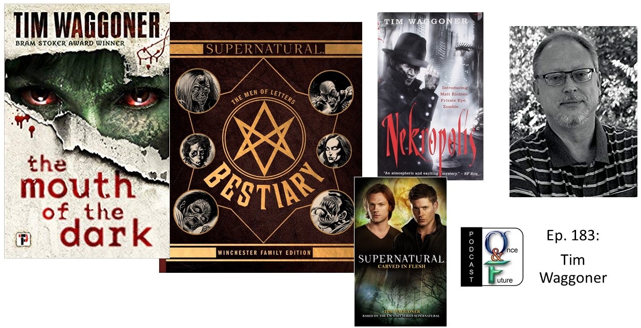 This episode we talk with author Tim Waggoner about his long history of fantasy and horror writing, including his latest book The Mouth of the Dark , plus his tie-in writing including Supernatural and well over a hundred short stories. We also discuss writing, teaching, Gen Con , and how our homes are trying to kill us! Don’t forget to subscribe to the podcast over on iTunes, rate it and please tell your friends about us. It really does help.