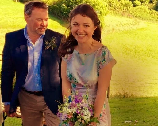 A beautiful handmade bridesmaids dress for a beautiful handmade wedding