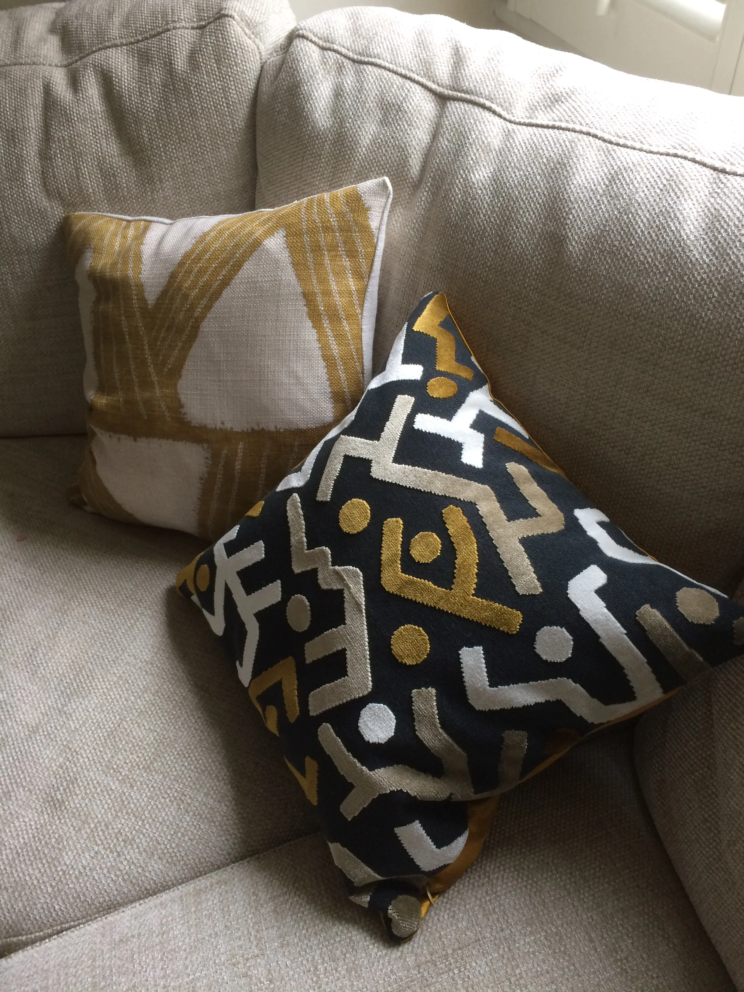 Beautiful sofa cushions