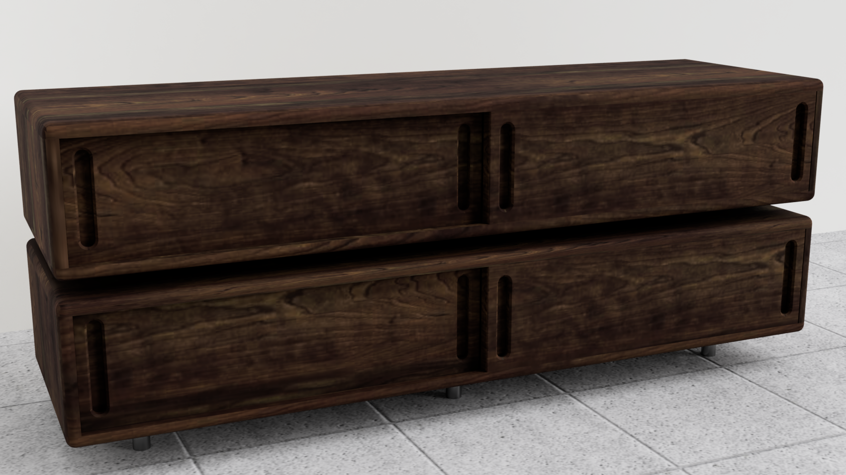 2 Tiered Media Console