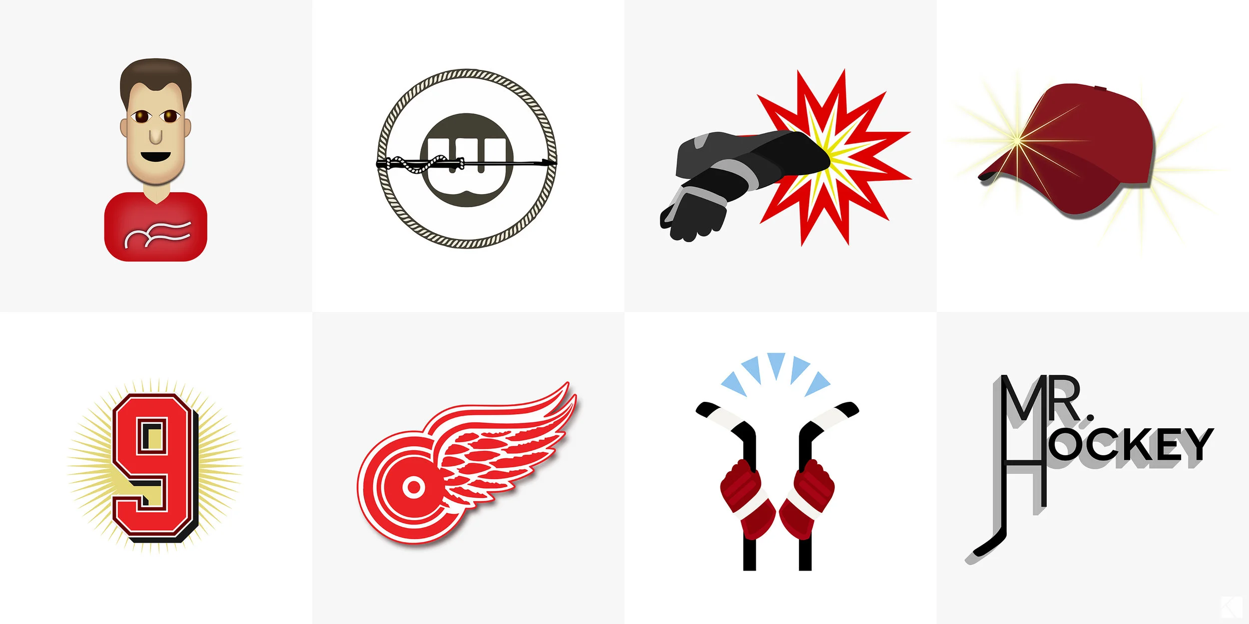 Gordie Howe Emoji Set