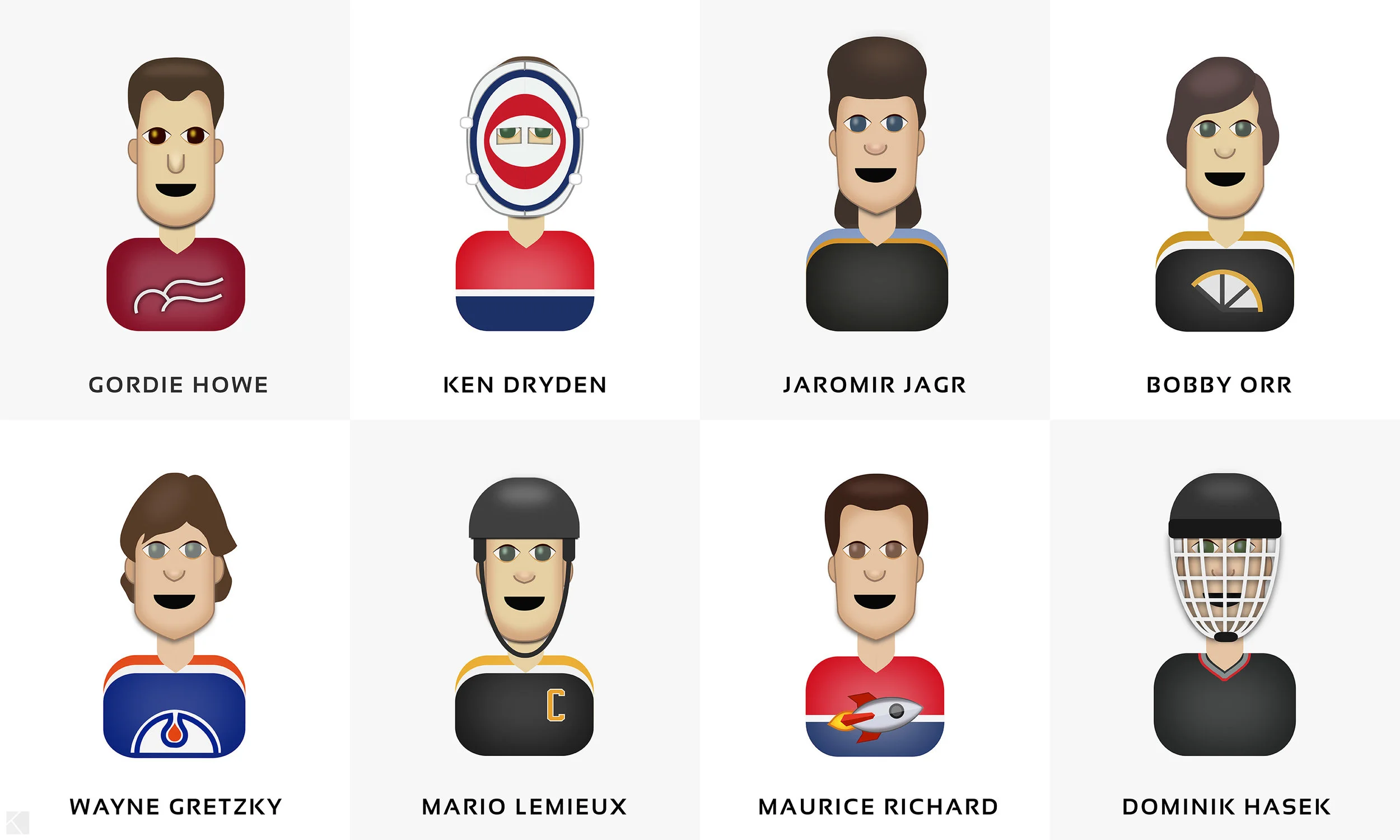 NHL Greats Emoji Set