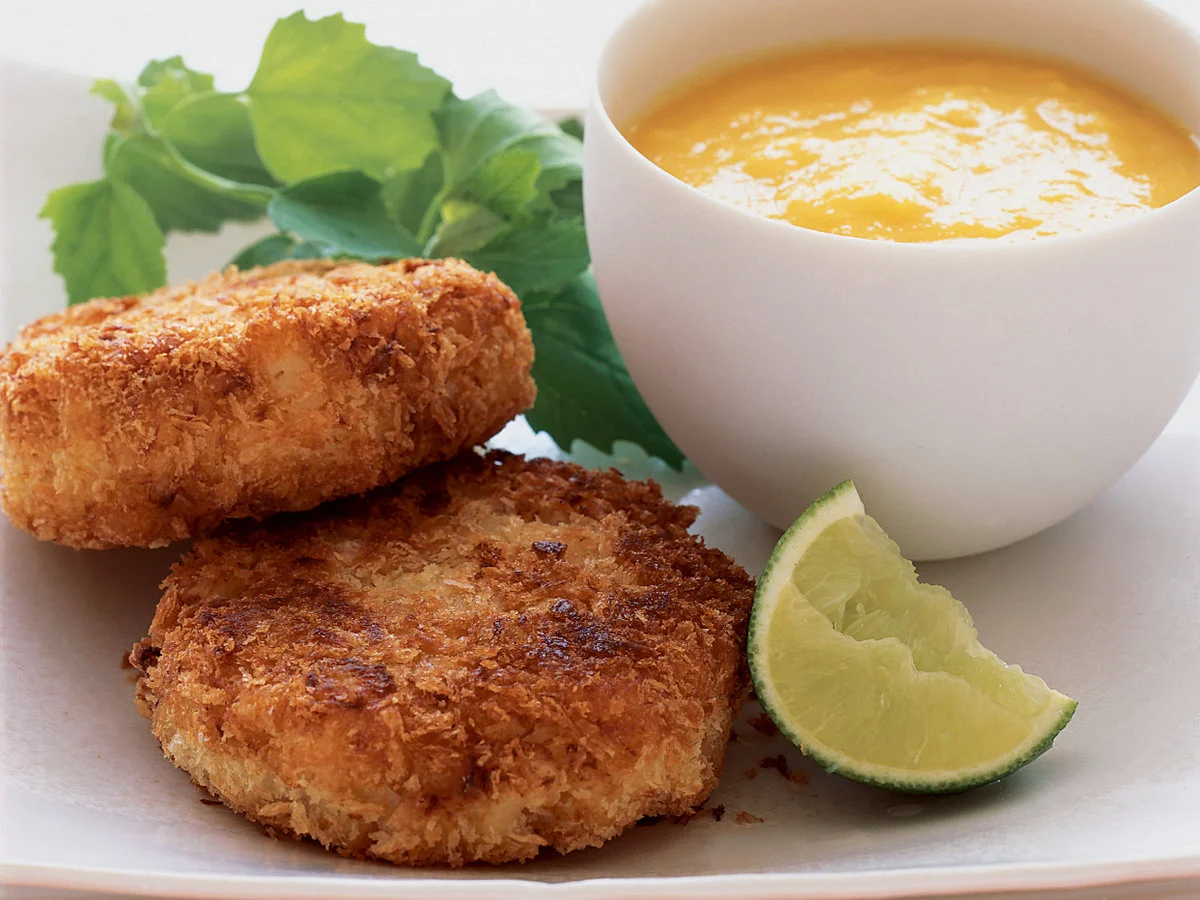 Crab Cakes w/Mango Puree