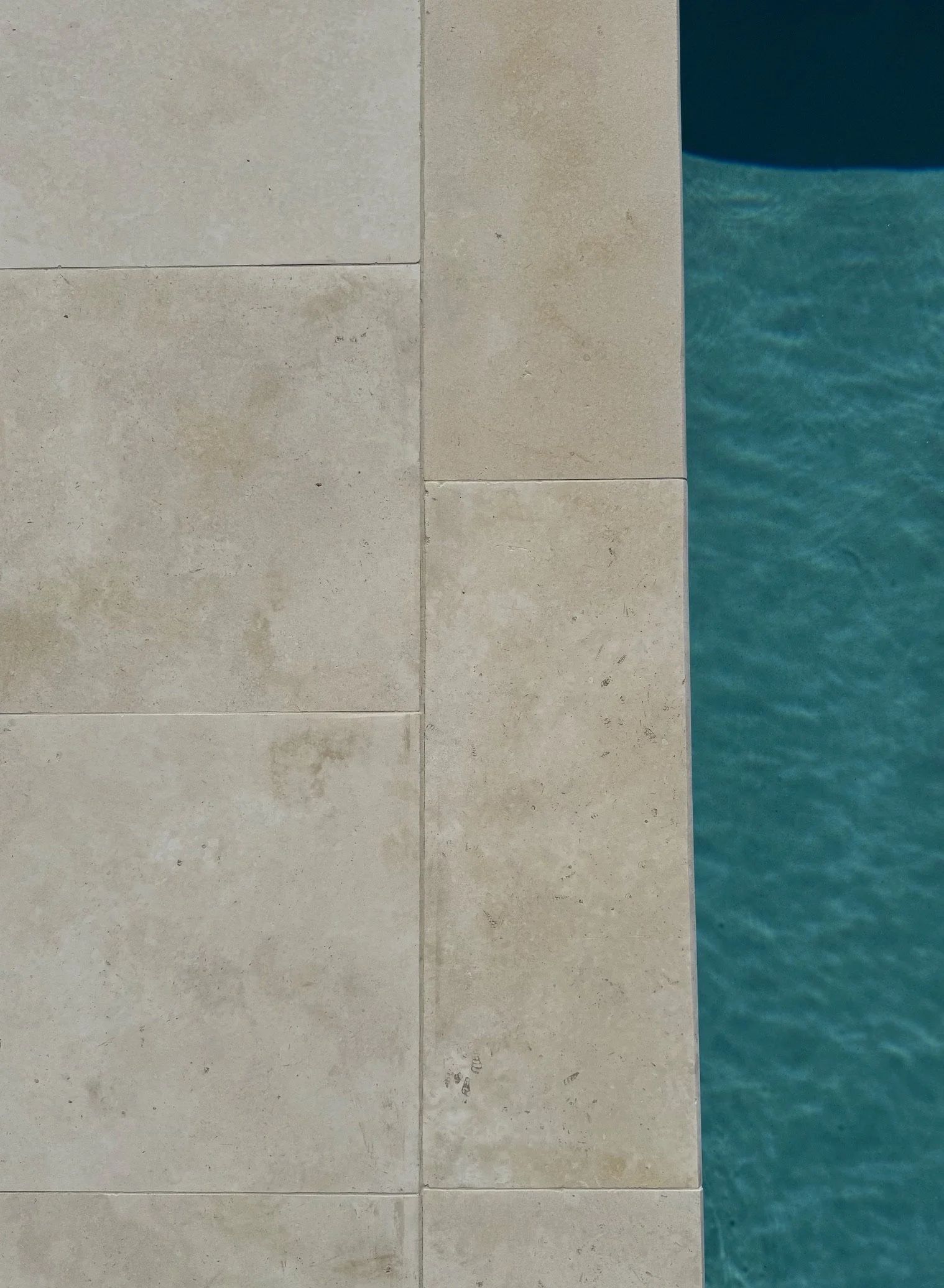 White Paving and Coping